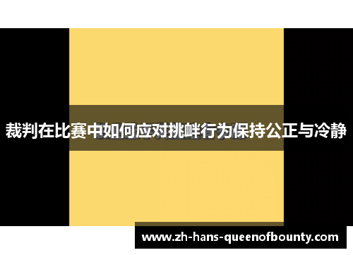 裁判在比赛中如何应对挑衅行为保持公正与冷静